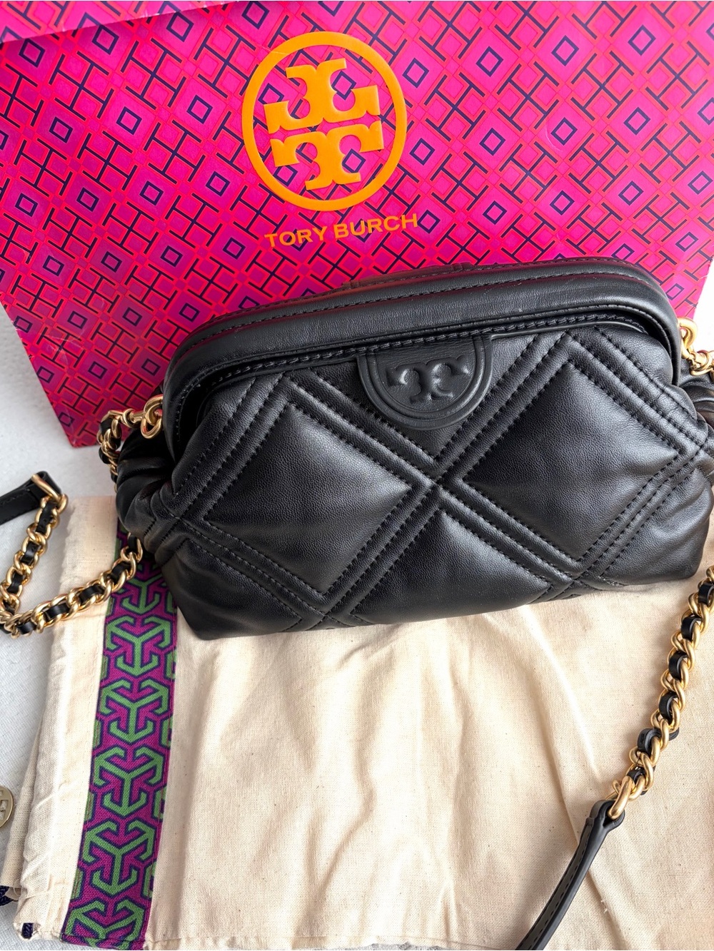 Fleming Small Soft Frame Crossbody Bag